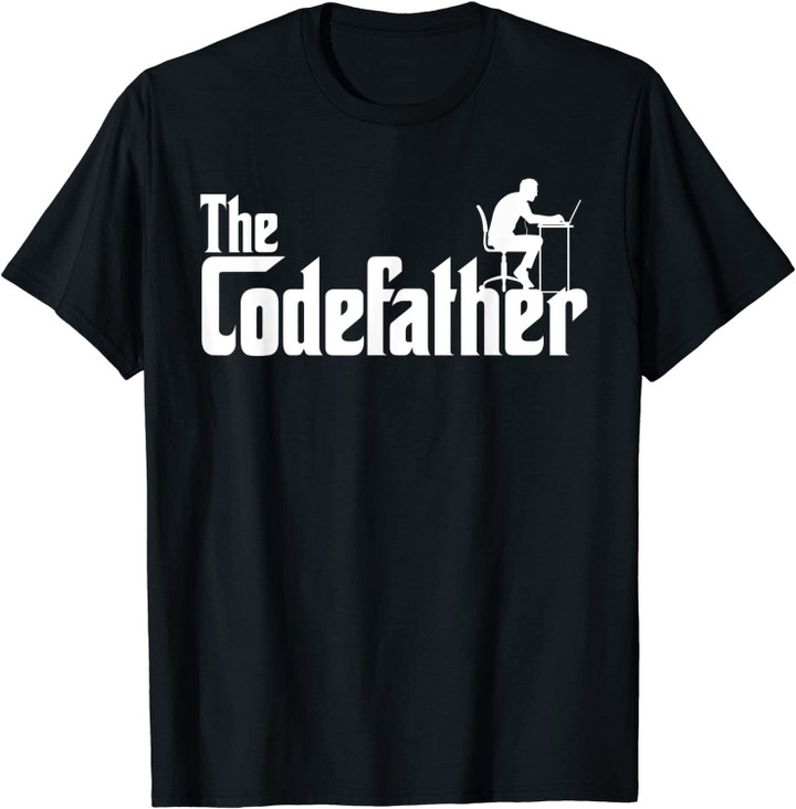 The Codefather Coding Gift For Computer Programmer Geek Nerd T-Shirt