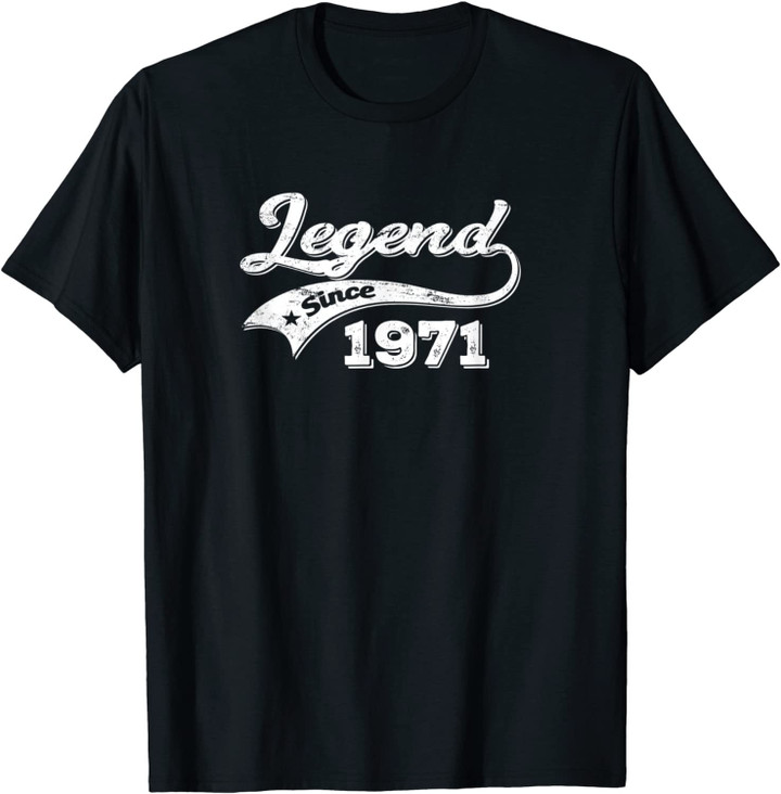 LEGEND SINCE 1971 Funny Vintage Birthday Gift T-Shirt