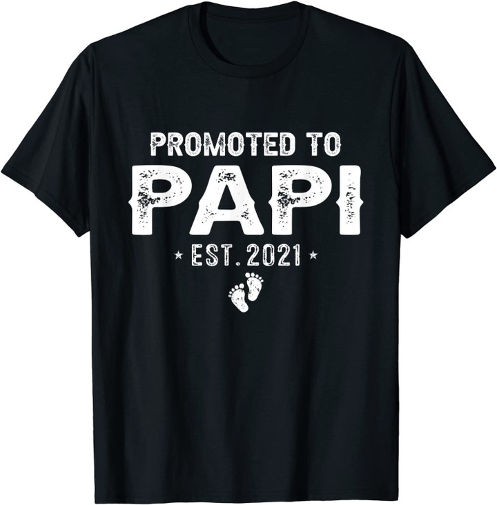 Promoted To Papi Est.2021 Pregnancy Baby Gift New Papi T-Shirt
