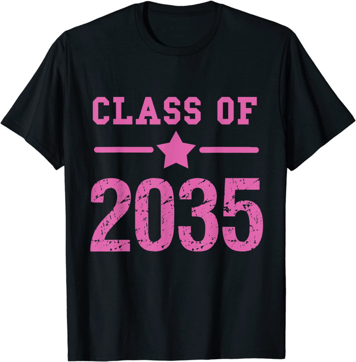 Class of 2035 Grow With Me Kindergarten School Graduate Gift T-Shirt