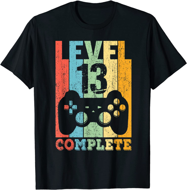 13th Birthday Boys Girls 13 Years Bday Funny Gift Level 13 T-Shirt