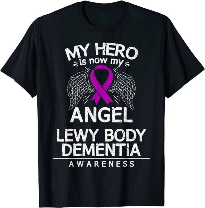 Gift for Dementia with Lewy Bodies Patients - Purple Ribbon T-Shirt