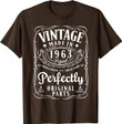 Vintage 1963 Retro 60 Year Old Gift 60th Birthday T-Shirt