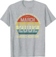 March 2002 Vintage 20th Birthday 20 Year Old Gifts For Men T-Shirt