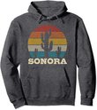 Sonora Mexico Cactus Vintage Retro Desert Souvenir Gift Pullover Hoodie