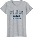 South Lake Tahoe California CA Vintage Sports Design Navy T-Shirt