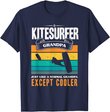 Mens Kitesurfing Grandpa Kiteboarder Grandfather Kite Kitesurfer T-Shirt