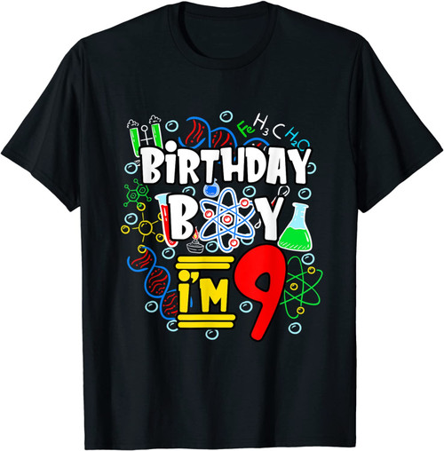 Kids Birthday Boy I'm 9 Years Old Gifts Toddler 9th Birthday T-Shirt