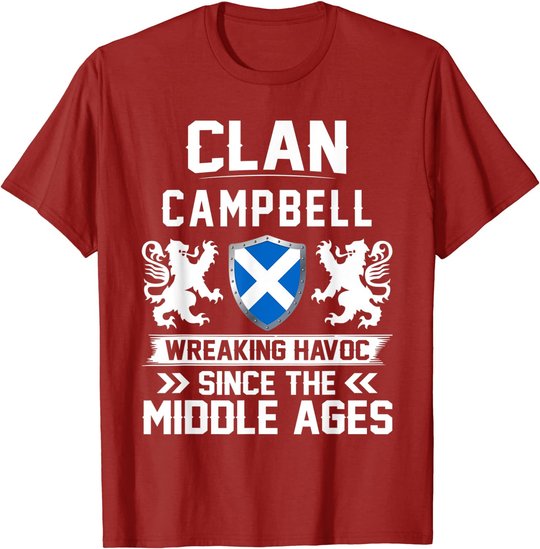 Clan CAMPBELL scottish family scotland mothers day fathers T-Shirt