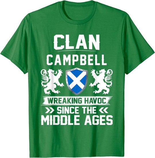 Clan CAMPBELL scottish family scotland mothers day fathers T-Shirt