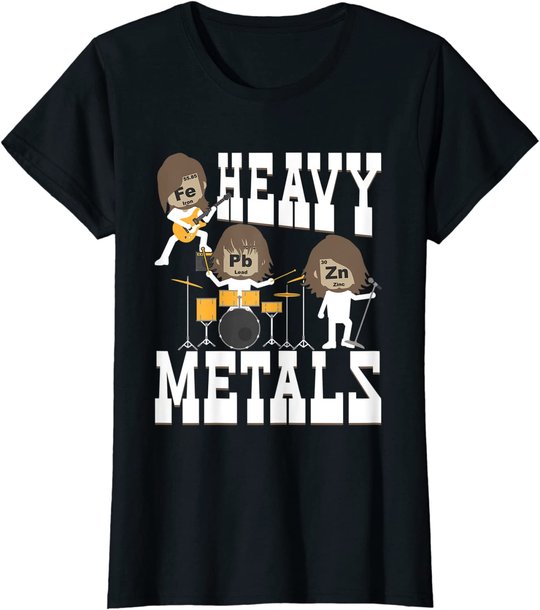 Heavy Metals - Funny Chemistry Humor Science Teacher Pun T-Shirt