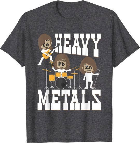 Heavy Metals - Funny Chemistry Humor Science Teacher Pun T-Shirt