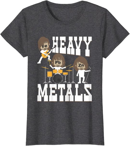Heavy Metals - Funny Chemistry Humor Science Teacher Pun T-Shirt