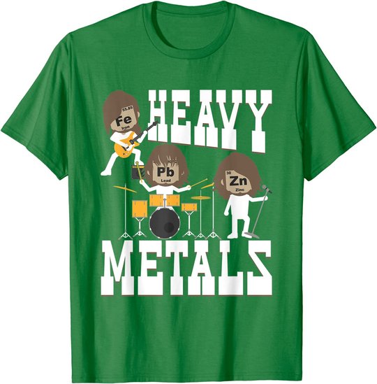 Heavy Metals - Funny Chemistry Humor Science Teacher Pun T-Shirt