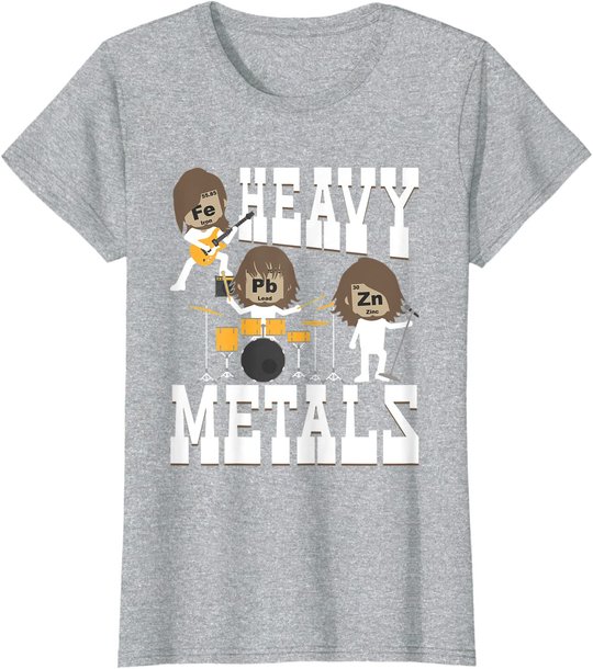Heavy Metals - Funny Chemistry Humor Science Teacher Pun T-Shirt