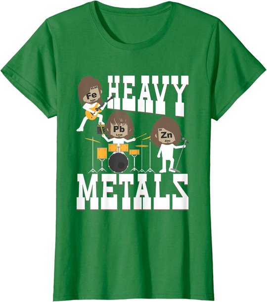 Heavy Metals - Funny Chemistry Humor Science Teacher Pun T-Shirt
