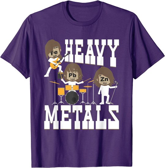 Heavy Metals - Funny Chemistry Humor Science Teacher Pun T-Shirt