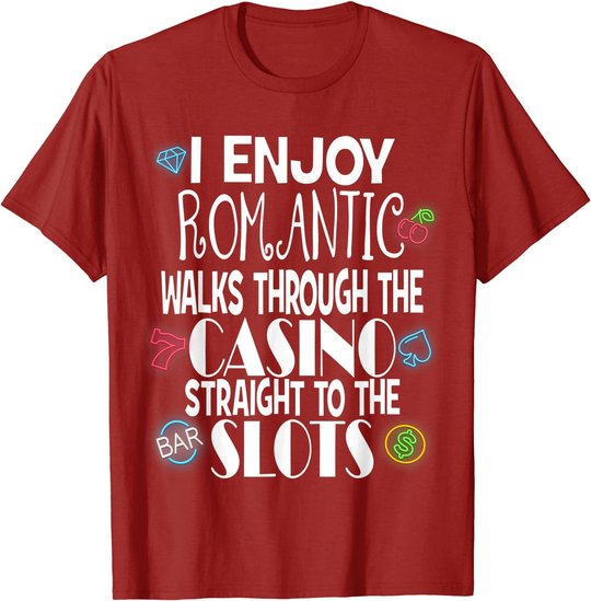 Funny Slot Machine Casino Gambling Vegas Lovers Gift Idea T-Shirt