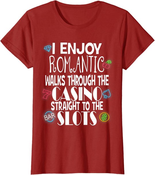 Funny Slot Machine Casino Gambling Vegas Lovers Gift Idea T-Shirt