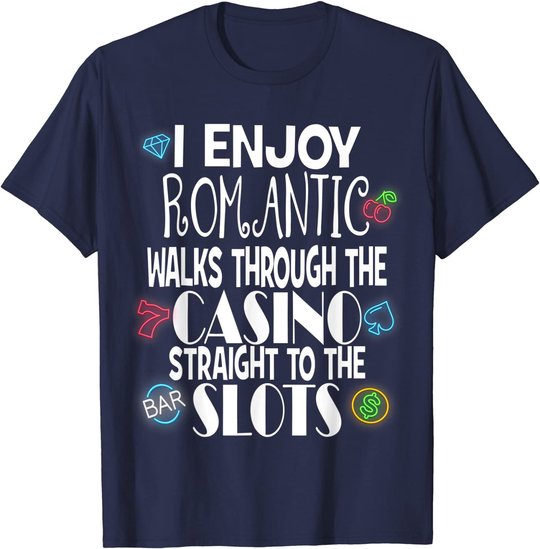 Funny Slot Machine Casino Gambling Vegas Lovers Gift Idea T-Shirt