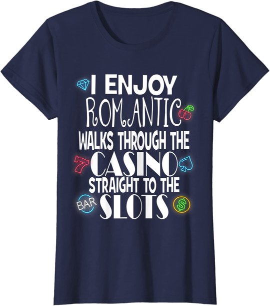 Funny Slot Machine Casino Gambling Vegas Lovers Gift Idea T-Shirt