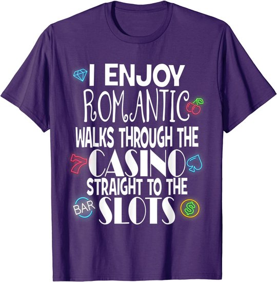 Funny Slot Machine Casino Gambling Vegas Lovers Gift Idea T-Shirt
