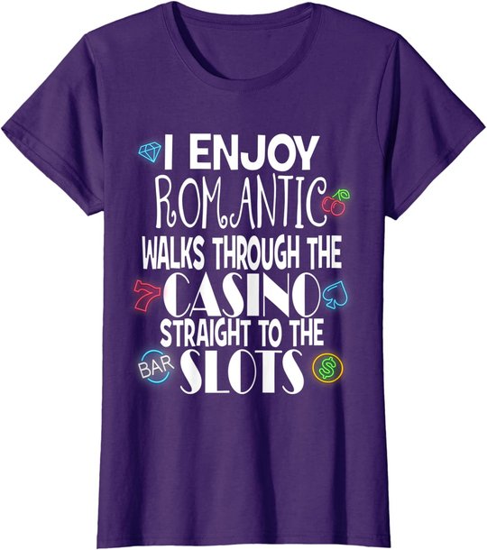 Funny Slot Machine Casino Gambling Vegas Lovers Gift Idea T-Shirt