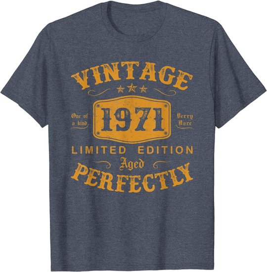 50 Year Old Birthday Gifts Vintage 1971 50th Birthday Gifts T-Shirt