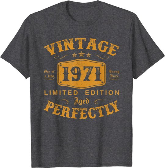 50 Year Old Birthday Gifts Vintage 1971 50th Birthday Gifts T-Shirt