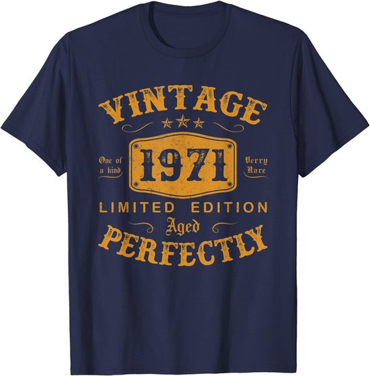 50 Year Old Birthday Gifts Vintage 1971 50th Birthday Gifts T-Shirt