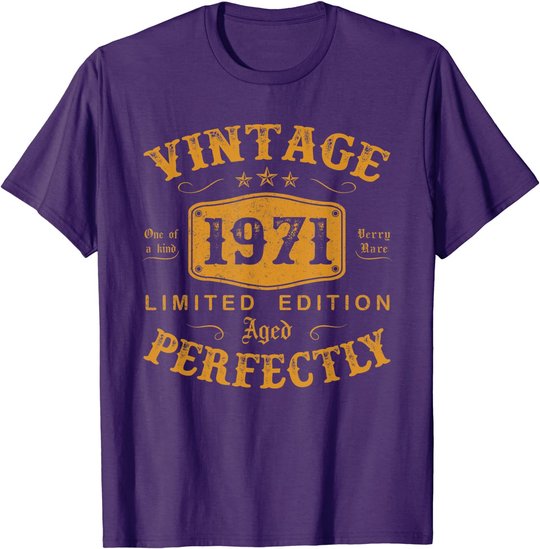50 Year Old Birthday Gifts Vintage 1971 50th Birthday Gifts T-Shirt