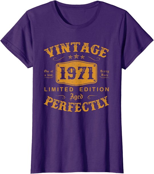 50 Year Old Birthday Gifts Vintage 1971 50th Birthday Gifts T-Shirt