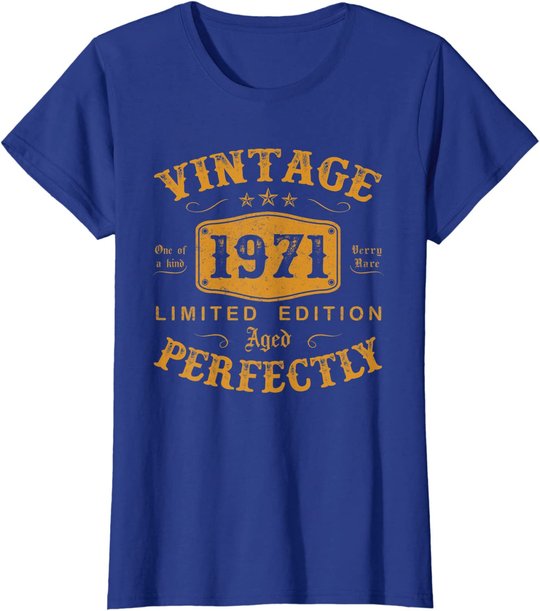 50 Year Old Birthday Gifts Vintage 1971 50th Birthday Gifts T-Shirt
