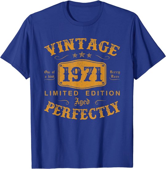 50 Year Old Birthday Gifts Vintage 1971 50th Birthday Gifts T-Shirt