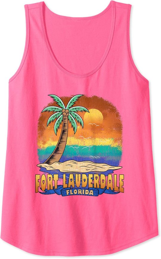Fort Lauderdale Florida | Vintage Distressed Souvenir Tank Top