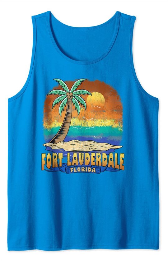 Fort Lauderdale Florida | Vintage Distressed Souvenir Tank Top