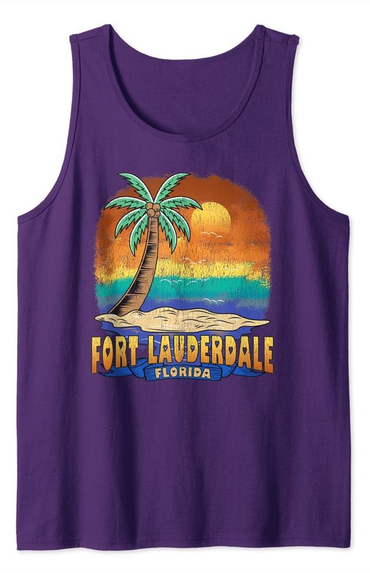 Fort Lauderdale Florida | Vintage Distressed Souvenir Tank Top