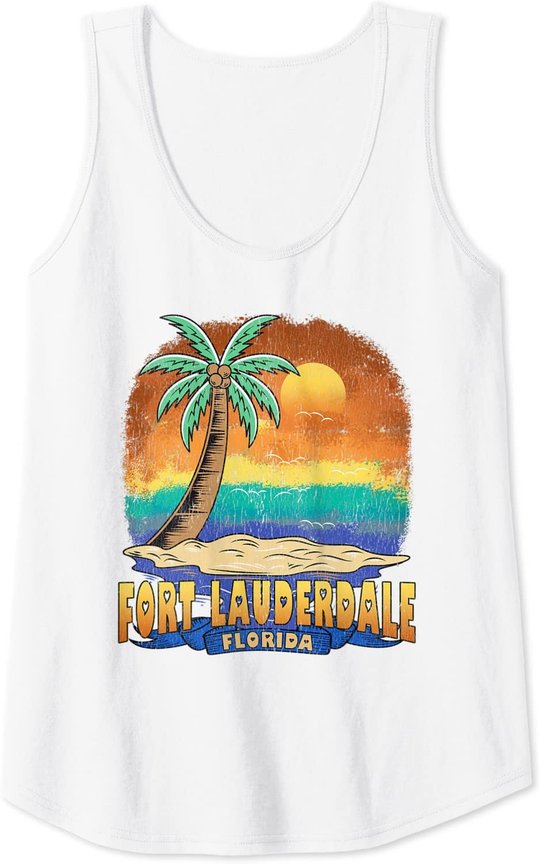 Fort Lauderdale Florida | Vintage Distressed Souvenir Tank Top