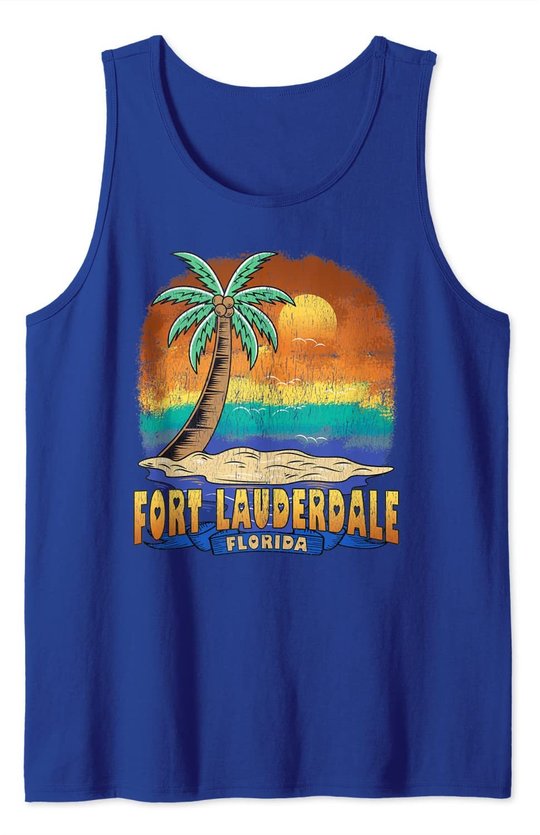 Fort Lauderdale Florida | Vintage Distressed Souvenir Tank Top