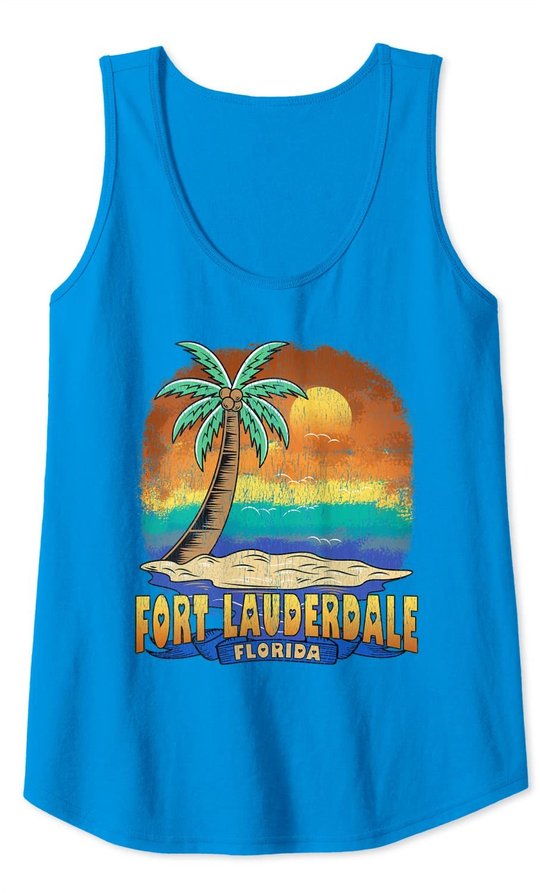 Fort Lauderdale Florida | Vintage Distressed Souvenir Tank Top