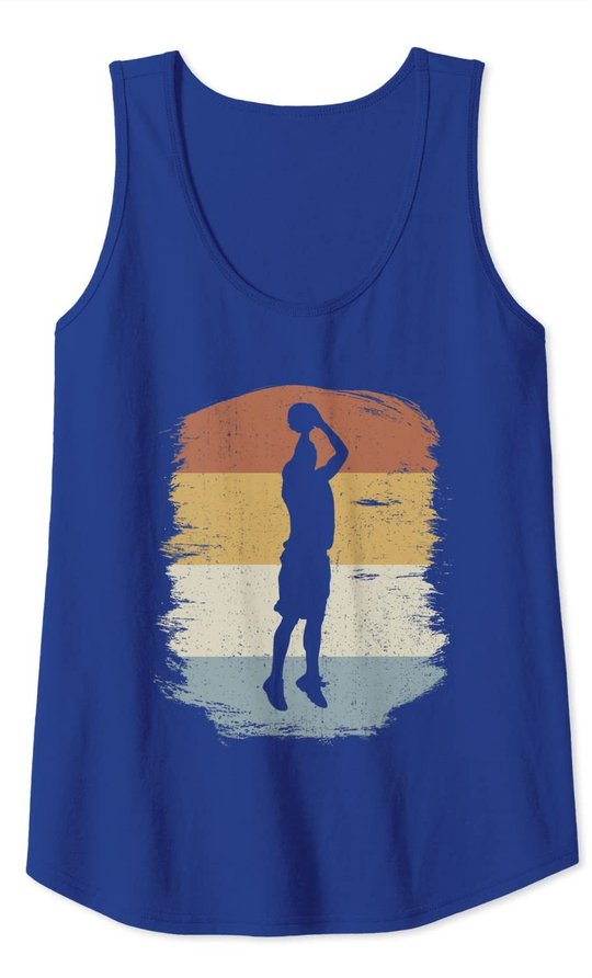 Retro Basketball Jumpshot Baller - Vintage Basketball Tank Top
