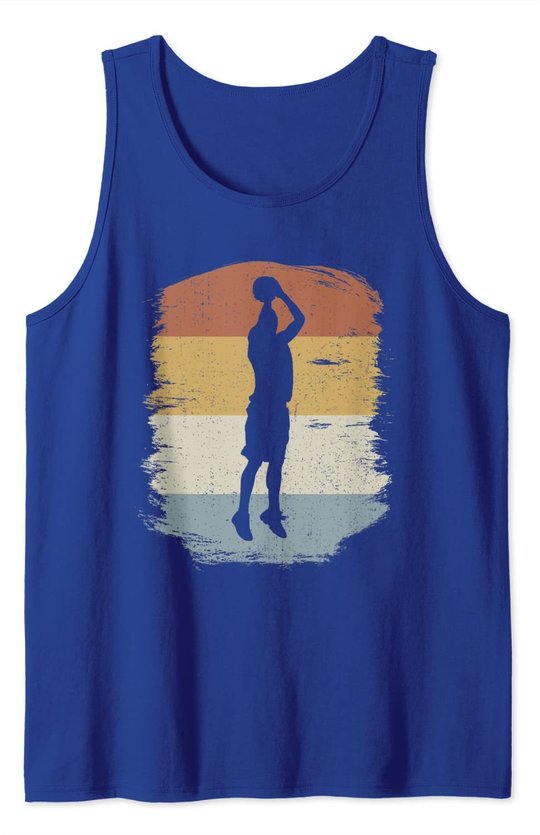 Retro Basketball Jumpshot Baller - Vintage Basketball Tank Top