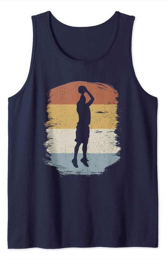 Retro Basketball Jumpshot Baller - Vintage Basketball Tank Top