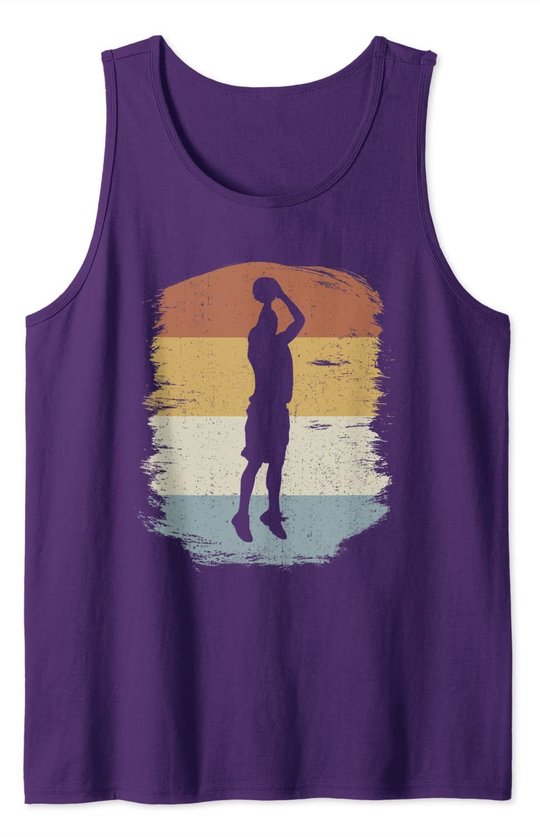 Retro Basketball Jumpshot Baller - Vintage Basketball Tank Top
