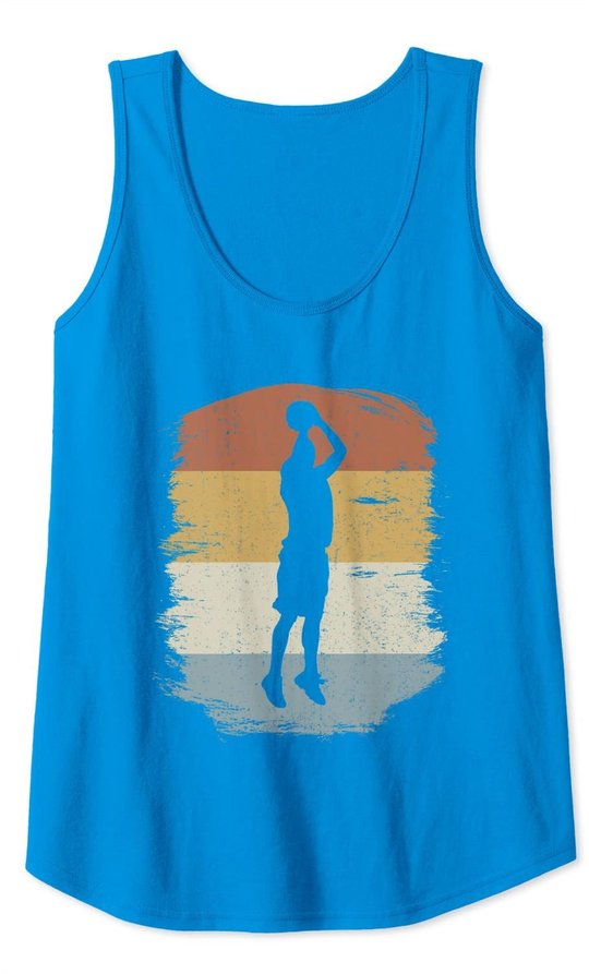Retro Basketball Jumpshot Baller - Vintage Basketball Tank Top