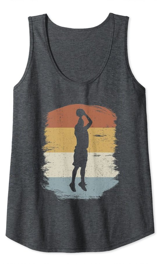 Retro Basketball Jumpshot Baller - Vintage Basketball Tank Top