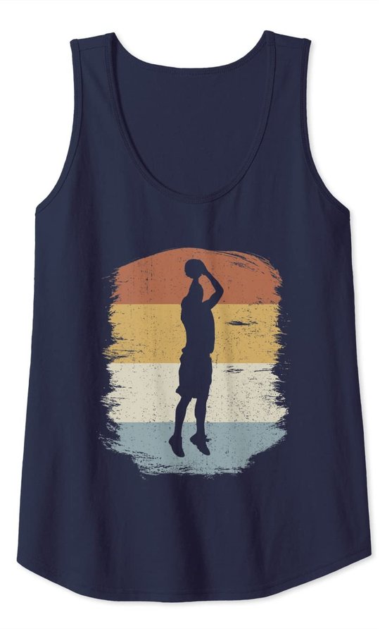 Retro Basketball Jumpshot Baller - Vintage Basketball Tank Top