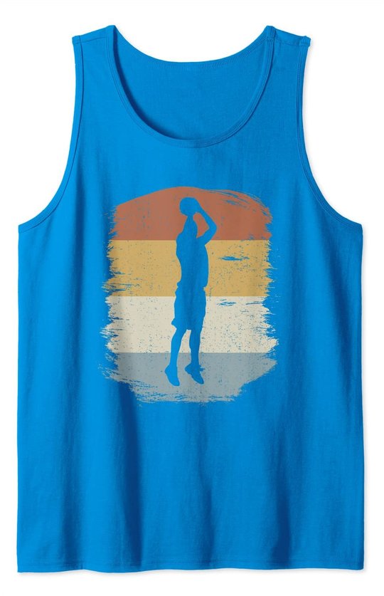 Retro Basketball Jumpshot Baller - Vintage Basketball Tank Top