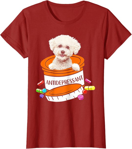 Bichon Frise Antidepressant T-Shirt