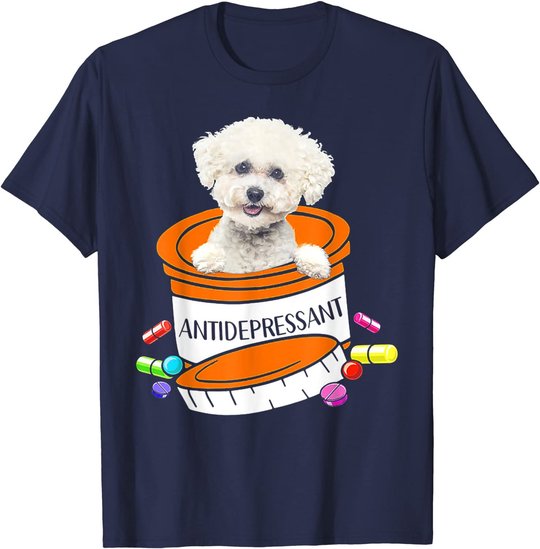 Bichon Frise Antidepressant T-Shirt